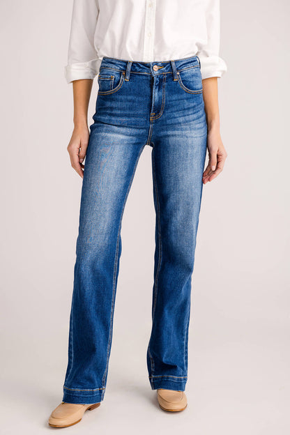 Risen Sammy High Rise Straight Leg Jeans