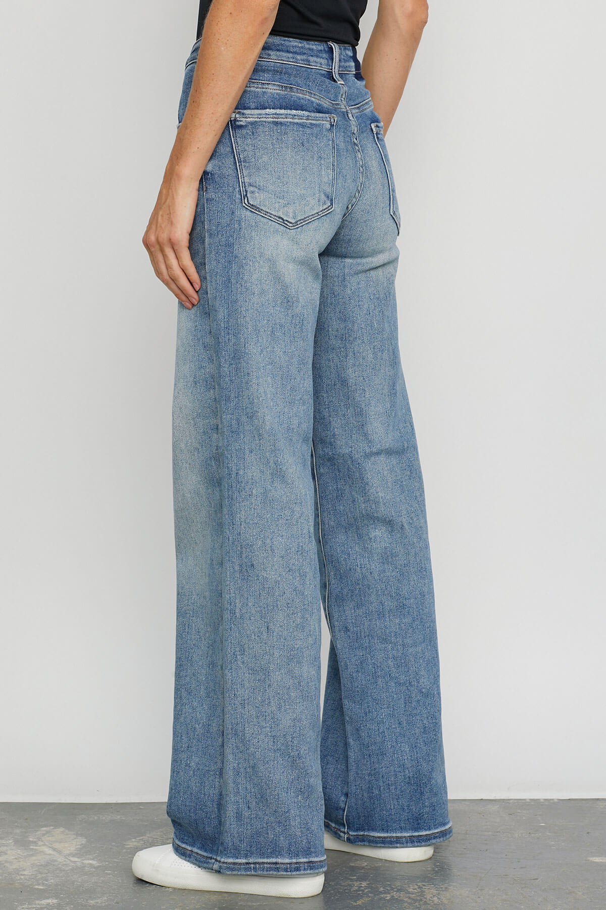 Risen Courtney Midrise Wideleg Jeans